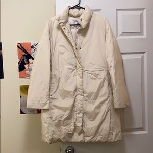 Uniqlo Ines De La Fressange White Down Jacket L